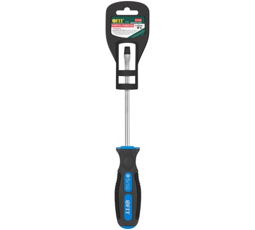 Отвертка "Универсал", CrV сталь, прорезиненная ручка  5х100 мм SL FIT IT Отвертка "Универсал", CrV сталь, прорезиненная ручка  5х100 мм SL FIT IT