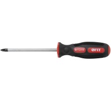 Отвертка "Универсал", CrV сталь, прорезиненная ручка  6х100 мм РZ2 FIT IT