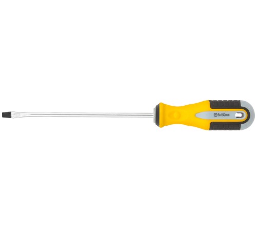 Отвертка "Старт", CrV сталь, прорезиненная ручка  5х150 мм SL FIT IT Отвертка "Старт", CrV сталь, прорезиненная ручка  5х150 мм SL FIT IT