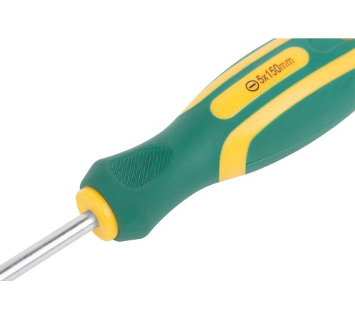 Отвертка "Контур", CrV сталь, прорезиненная ручка  5х150 мм SL FIT IT Отвертка "Контур", CrV сталь, прорезиненная ручка  5х150 мм SL FIT IT