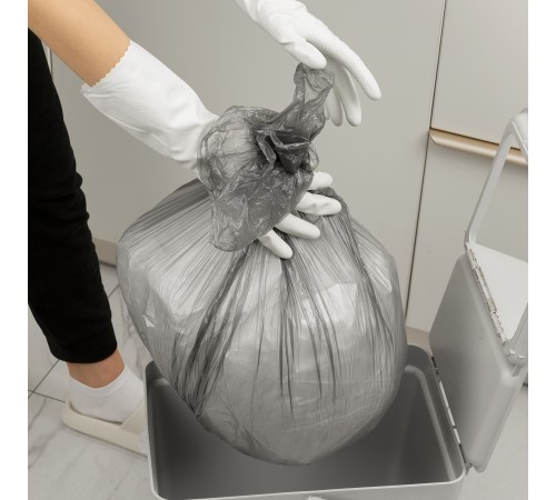 Пакеты для мусора 60 л x 50 шт. серые, Home Palisad Пакеты для мусора 60 л x 50 шт. серые, Home Palisad