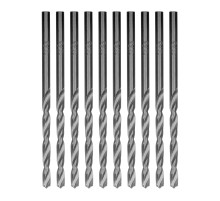 Сверло по металлу, 3.2 мм, полированное, HSS, 10 шт, цилиндрический хвостовик Matrix