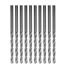 Сверло по металлу, 3.2 мм, полированное, HSS, 10 шт, цилиндрический хвостовик Matrix