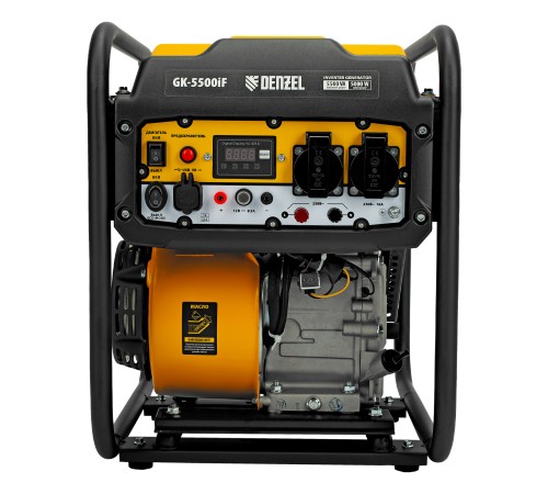 Генератор инверторный GK-5500iF, 5,5 кВт, 230 В, ручной старт DENZEL Генератор инверторный GK-5500iF, 5,5 кВт, 230 В, ручной старт DENZEL