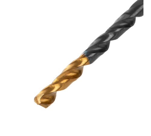 Сверло по металлу, 3,2 мм, HSS-Tin, Golden Tip, 10 шт. Denzel