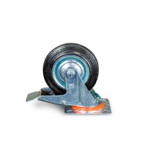 Колесо поворотное резина SCb 63 160 мм с тормозом (N) Колесо поворотное резина SCb 63 160 мм с тормозом (N)