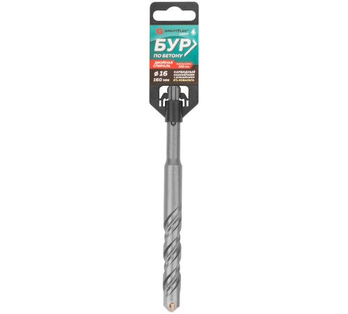 Бур по бетону, SDS-Plus, GreatFlex Light, 16x160 мм Greatflex Бур по бетону, SDS-Plus, GreatFlex Light, 16x160 мм Greatflex