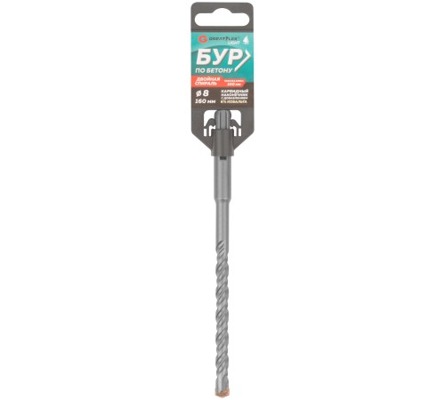 Бур по бетону, SDS-Plus, GreatFlex Light, 8x160 мм Greatflex Бур по бетону, SDS-Plus, GreatFlex Light, 8x160 мм Greatflex