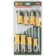 Отвертки "Старт", CrV сталь, прорезиненные ручки, блистер, набор 8 шт. FIT IT