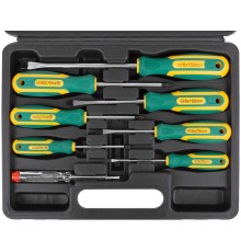 Отвертки "Контур", CrV сталь, прорезиненные ручки, пластиковый кейс, набор 8 шт. FIT IT Отвертки "Контур", CrV сталь, прорезиненные ручки, пластиковый кейс, набор 8 шт. FIT IT