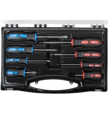 Отвертки "Универсал", CrV сталь, прорезиненные ручки, пластиковый кейс, набор 8 шт. FIT IT Отвертки "Универсал", CrV сталь, прорезиненные ручки, пластиковый кейс, набор 8 шт. FIT IT