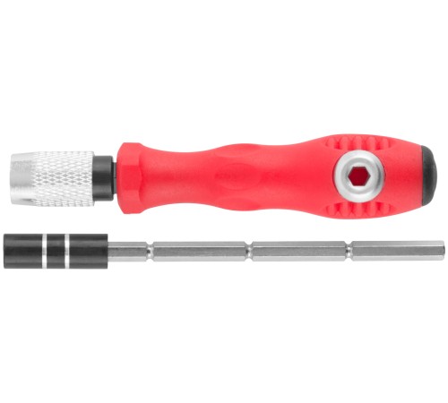 Отвертка с битами для точных работ, 30 бит, удлинитель, в пластиковом боксе КУРС