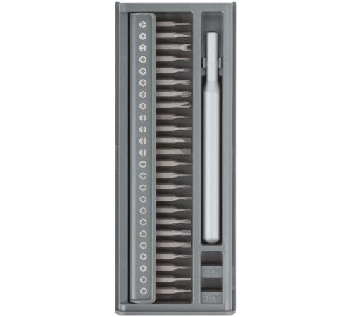 Отвертка с битами для точных работ, 24 CrV бит, пластиковый бокс FIT IT