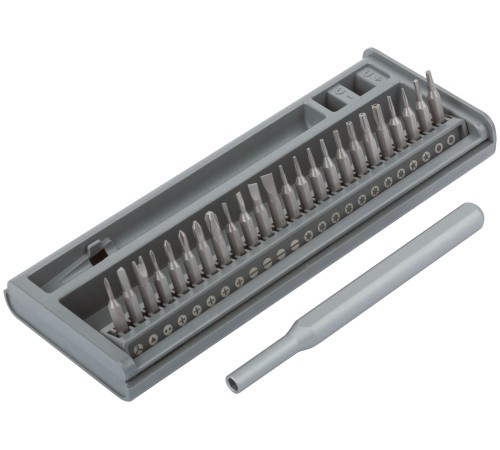 Отвертка с битами для точных работ, 24 CrV бит, пластиковый бокс FIT IT