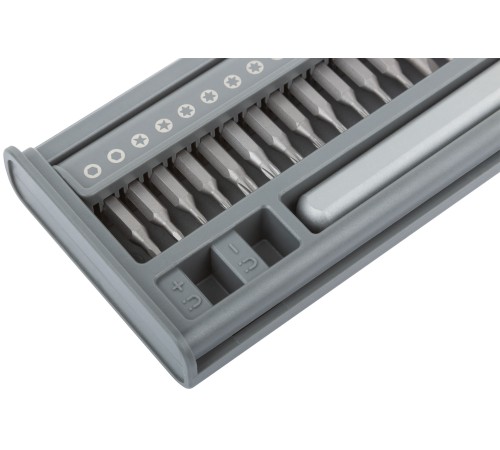 Отвертка с битами для точных работ, 24 CrV бит, пластиковый бокс FIT IT