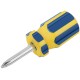 Отвертка с переставным жалом "коротыш", CrV сталь, сине-желтая пластиковая ручка 6х32 мм PH2/SL6 FIT IT