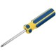 Отвертка с переставным жалом, CrV сталь, сине-желтая пластиковая ручка 6х70 мм PH2/SL6 FIT IT