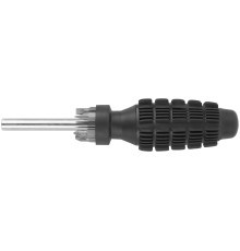 Отвертка 5 CrV бит, черная усиленная ручка с антискользящей накладкой FIT IT Отвертка 5 CrV бит, черная усиленная ручка с антискользящей накладкой FIT IT