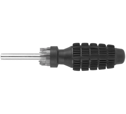 Отвертка 5 CrV бит, черная усиленная ручка с антискользящей накладкой FIT IT