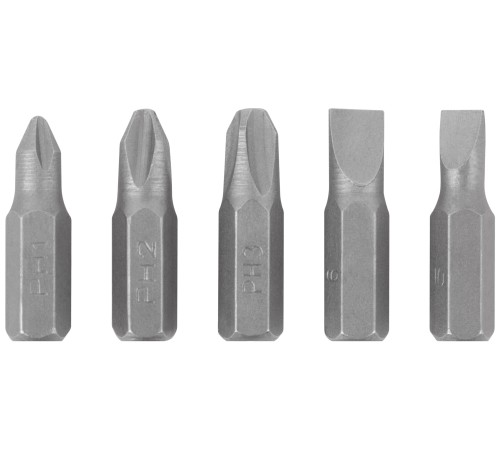 Отвертка 5 CrV бит, черная усиленная ручка с антискользящей накладкой FIT IT