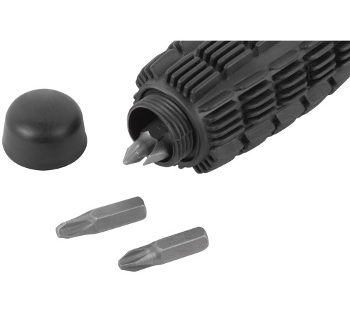 Отвертка 5 CrV бит, черная усиленная ручка с антискользящей накладкой FIT IT