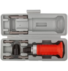 Отвертка ударная, 6 CrV специальных бит, резиновая ручка, пластиковый кейс FIT IT Отвертка ударная, 6 CrV специальных бит, резиновая ручка, пластиковый кейс FIT IT