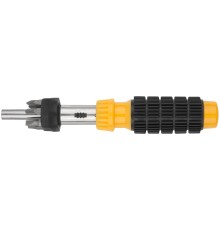 Отвертка реверсивная, 6 CrV бит, желтая ручка с антискользящей накладкой FIT DIY Отвертка реверсивная, 6 CrV бит, желтая ручка с антискользящей накладкой FIT DIY
