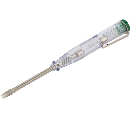 Отвертка индикаторная, белая ручка, 100-500 В, 140 мм FIT IT