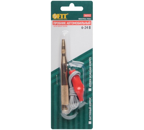 Пробник автомобильный, металлический корпус 6-24 В FIT IT Пробник автомобильный, металлический корпус 6-24 В FIT IT