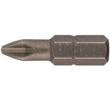 Биты сталь S2, упаковка блистер, односторонние 25 мм РН2, 20 шт. FIT IT Биты сталь S2, упаковка блистер, односторонние 25 мм РН2, 20 шт. FIT IT