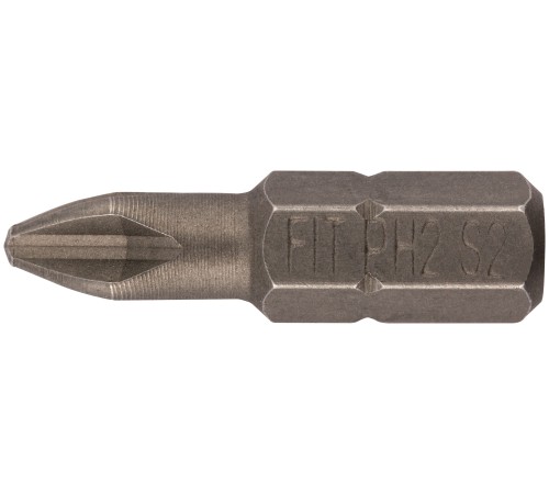 Биты сталь S2, упаковка блистер, односторонние 25 мм РН2, 20 шт. FIT IT Биты сталь S2, упаковка блистер, односторонние 25 мм РН2, 20 шт. FIT IT