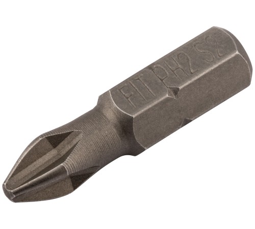 Биты сталь S2, упаковка блистер, односторонние 25 мм РН2, 20 шт. FIT IT Биты сталь S2, упаковка блистер, односторонние 25 мм РН2, 20 шт. FIT IT