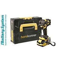 Аккумуляторный ударный гайковерт Hanskonner HCD20420BLC 1BatterySystem