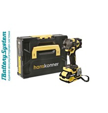 Аккумуляторный ударный гайковерт Hanskonner HCD20420BLC 1BatterySystem Аккумуляторный ударный гайковерт Hanskonner HCD20420BLC 1BatterySystem