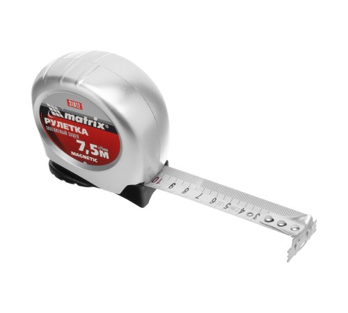Рулетка Magnetic,7,5 м х 25 мм,магнитный зацеп Matrix