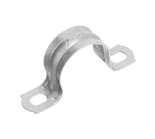 Скоба металлическая двухлапковая, 25 мм, 100 шт Сибртех