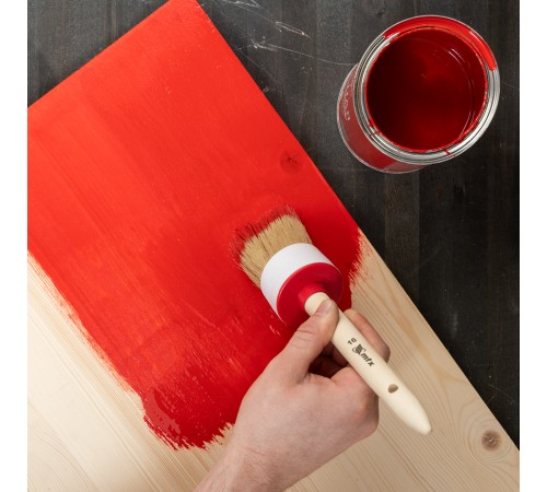 Кисть круглая №16 (55 мм), натуральная щетина, деревянная ручка MTX