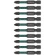 Биты кованые ударные, сталь S2, односторонние  50 мм PZ2, Профи 10 шт., блистер FIT HQ