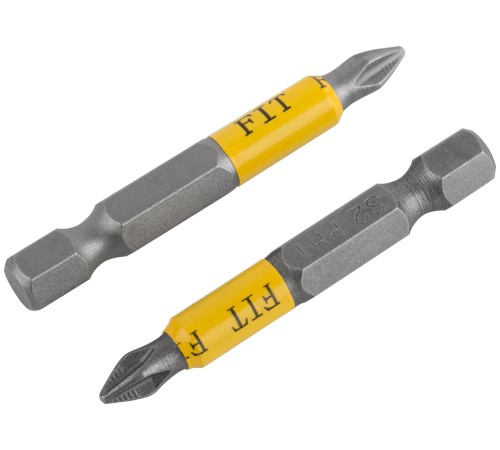 Биты кованые, сталь S2, односторонние  50 мм PH1, Профи 2 шт., блистер FIT HQ