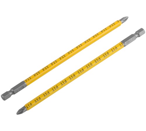 Биты кованые, сталь S2, односторонние 150 мм PH2, Профи 2 шт., блистер FIT HQ