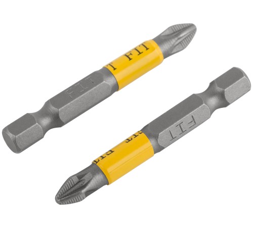 Биты кованые, сталь S2, односторонние  50 мм PZ2, Профи 2 шт., блистер FIT HQ