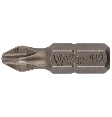 Биты WP, сталь S2, с насечкой, Профи, 25 мм PH2, 20 шт. WP HQ