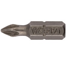 Биты WP, сталь S2, с насечкой, Профи, 25 мм PZ1, 20 шт. WP HQ