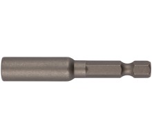 Адаптер для бит, магнитный фиксатор, цельнометаллический, CrV сталь 60 мм FIT IT