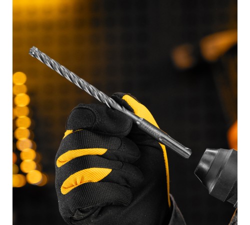 Бур по бетону, цельная крестовая пластина, 8x165 мм, SDS PLUS Denzel