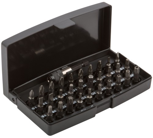 Набор бит 31 шт. S2 сталь + адаптор с защелкой FIT IT Набор бит 31 шт. S2 сталь + адаптор с защелкой FIT IT