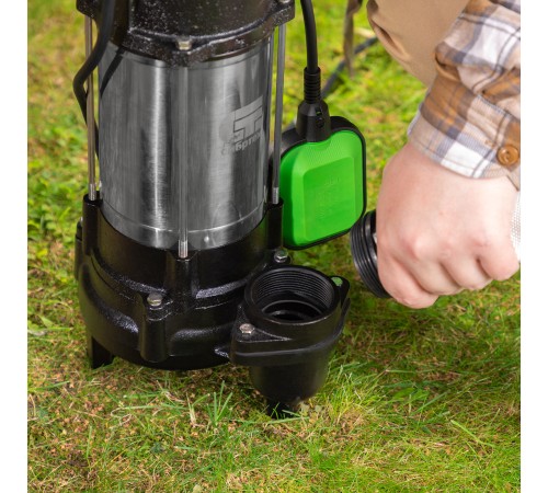 Фекальный насос СФН450, 450 Вт, напор 15 м, 21000 л/ч Сибртех