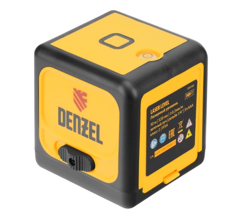 Лазерный уровень DQB-T, 30 м, зеленый луч, батарейки, штатив Denzel