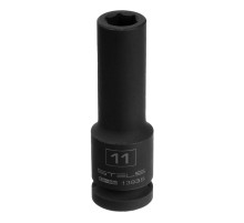 Головка ударная удлиненная шестигранная, 11 мм, 1/2, CrMo Stels