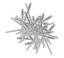 Заклепки алюминиевые, 1/8"-1/4", 3 х 6 мм, 50 шт Denzel